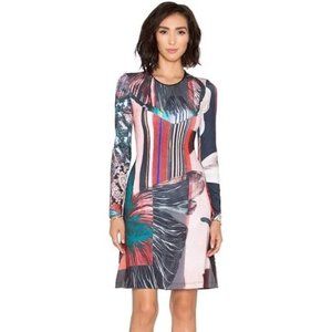 Clover Canyon Autumn Leaves Long Sleeve Dress Size XS